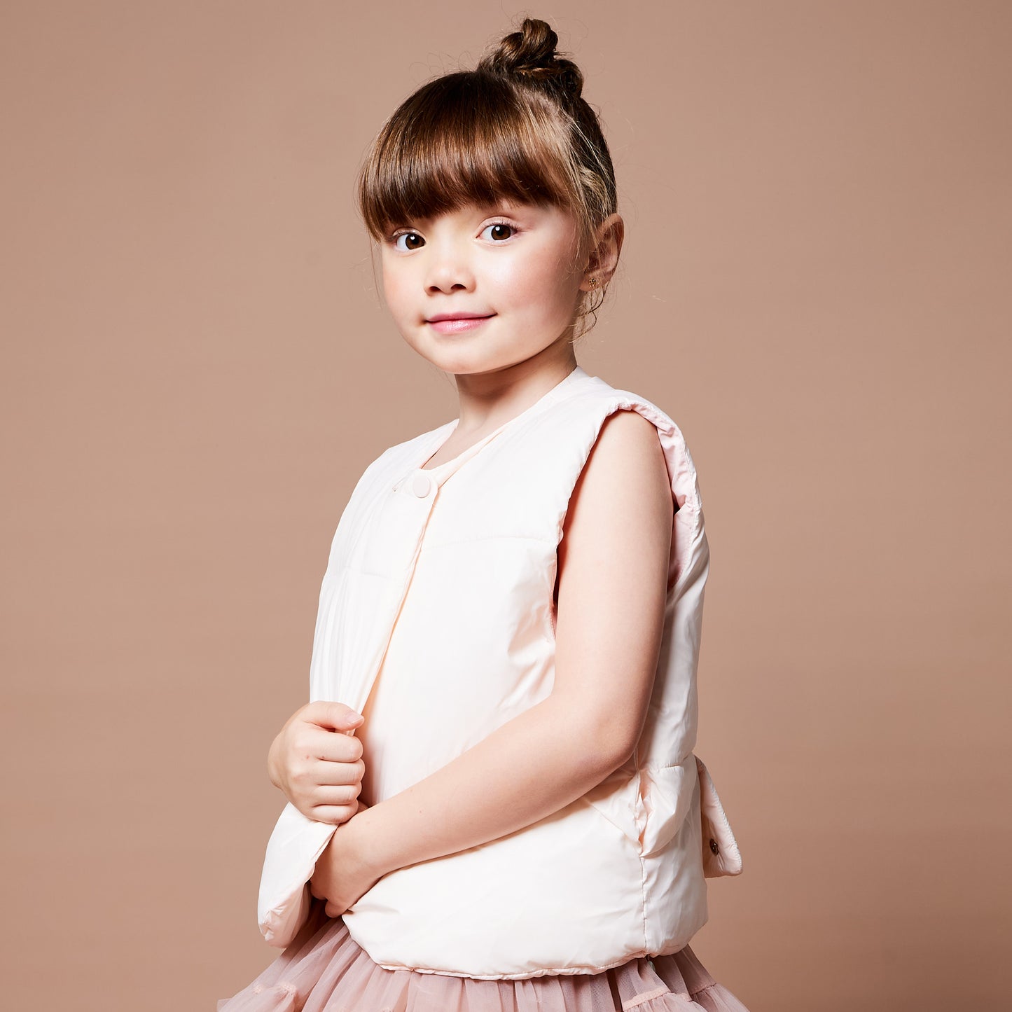 Perle Rose Gilet "Pink Pearl Gilet