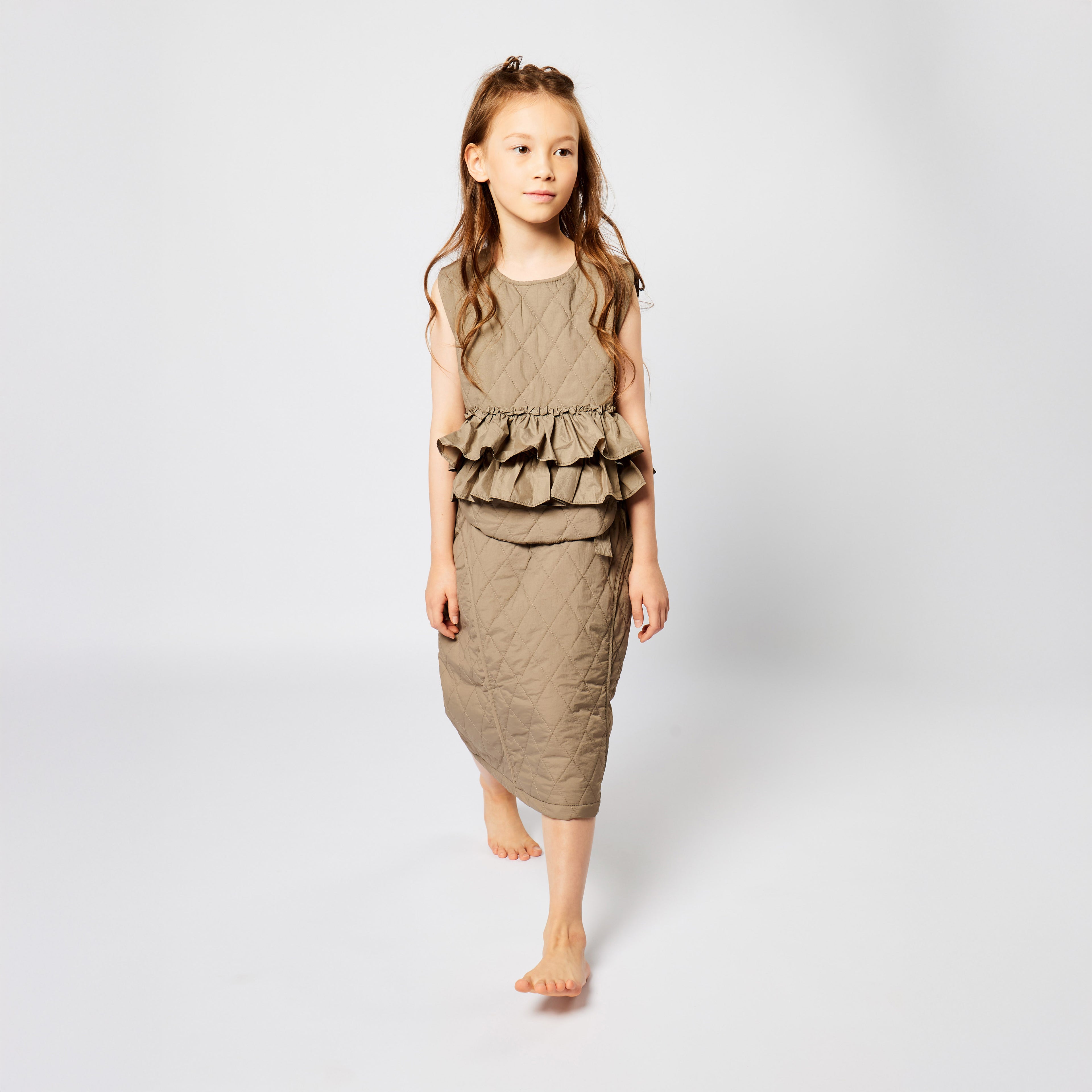 Feuille D'orchidée Set "Orchid Leaf Skirt & Top"