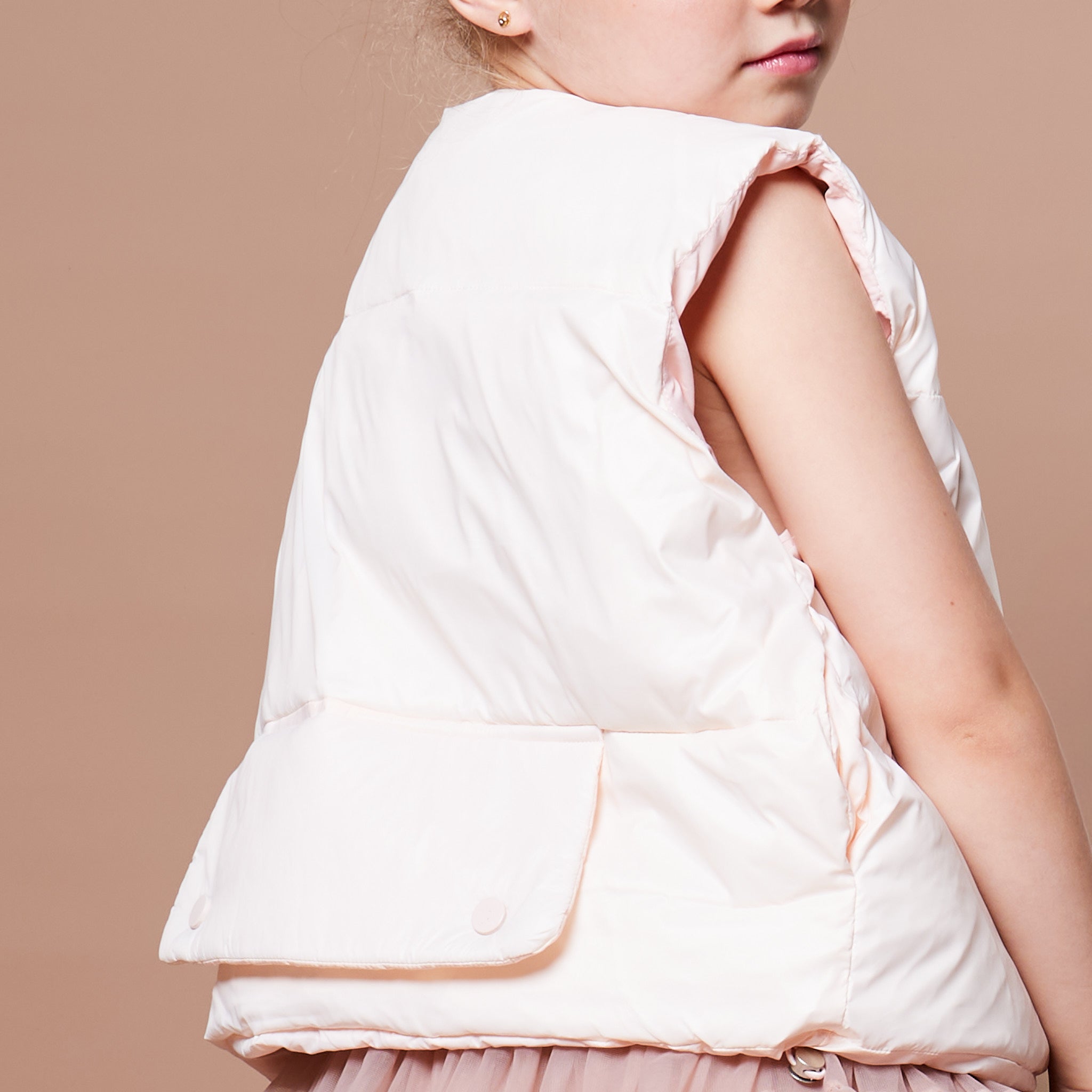 Perle Rose Gilet "Pink Pearl Gilet