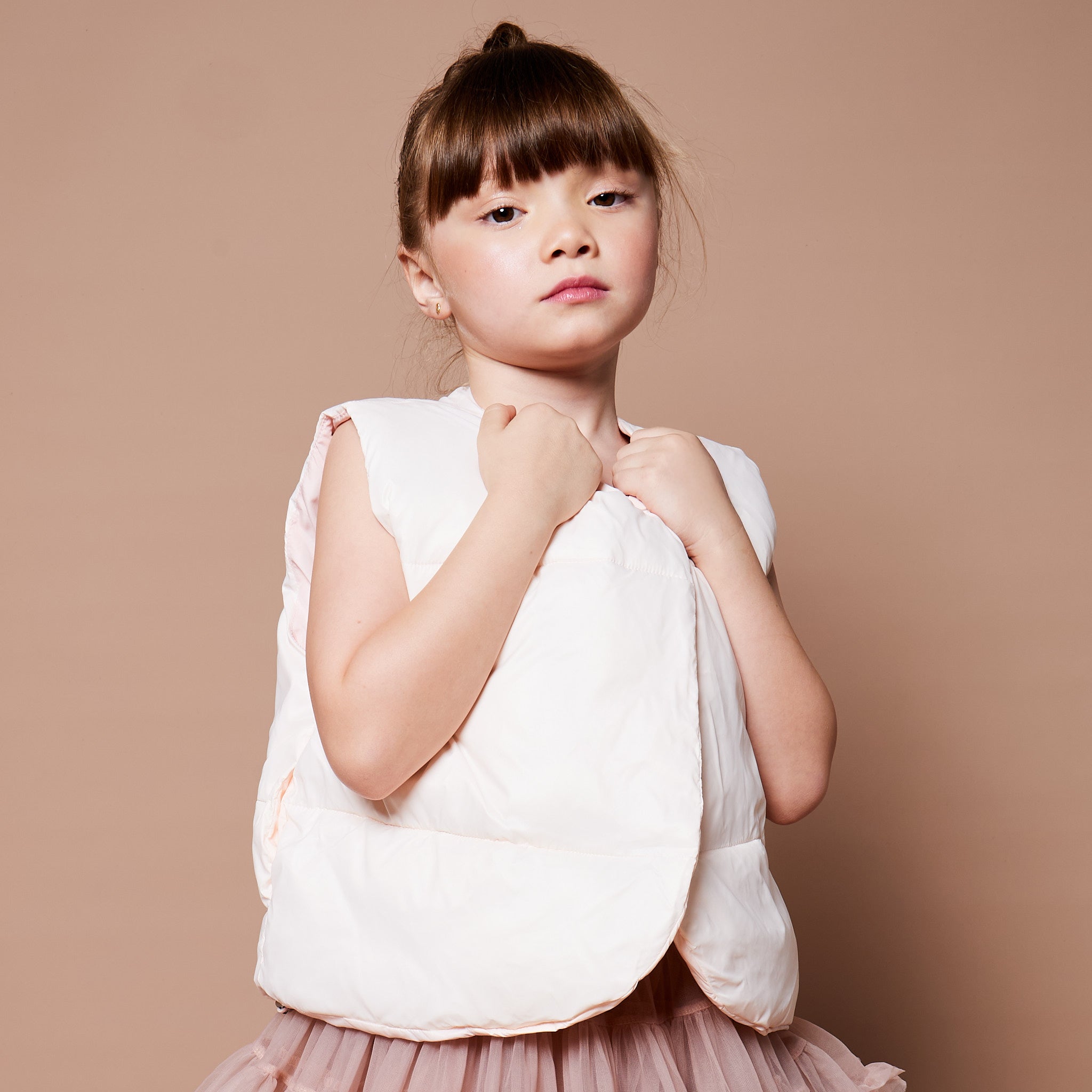 Perle Rose Gilet "Pink Pearl Gilet